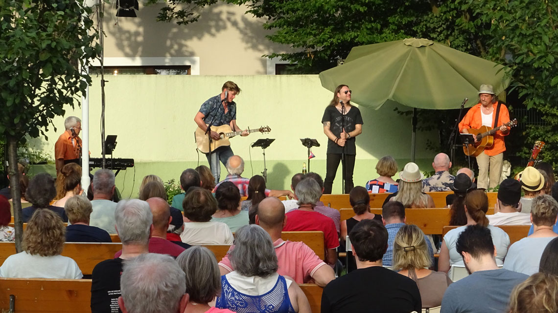 Rock im Park am 06. August 2023 im Park der Heinrich-Vetter-Stiftung in Ilvesheim